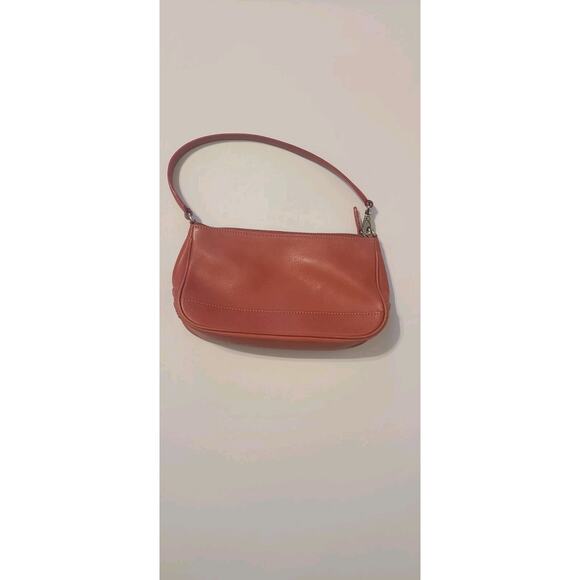 Coach Red Leather Hampton Demi Baguette Handbag/Shoulder Bag GUC - Picture 1 of 7